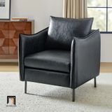 Ghế sofa đơn nhỏ gọn bọc da Pu DT102 Eamor màu nâu giá rẻ 