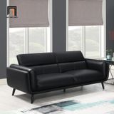  Bộ ghế sofa văn phòng gật gù KT53 Shania da công nghiệp đen 