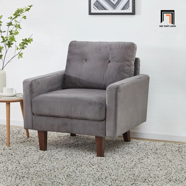 ghế sofa đơn nhỏ vải nhung