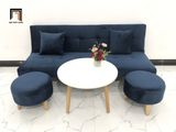  Ghế sofa xanh dương đậm đa năng vải nhung dài 1m7 giá rẻ 