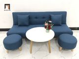  Bộ ghế sofa giường nằm xanh dương GBL1 dài 1m72 bọc vải 