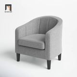  Ghế sofa đơn màu xám trắng sang trọng DT95 Alina nhỏ gọn 