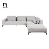  Bộ ghế sofa góc L 2m4 x 2m2 GT52 Porlan vải nhung nỉ xanh lá 