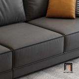  Ghế sofa băng dài 2m3 3 nệm ngồi BT250 da công nghiệp đen 