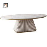  Bàn sofa mặt đá oval sang trọng BSF86 Truckton 1m sảnh chờ 