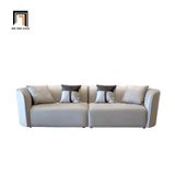 Ghế sofa băng cong 2m6 BHQ21 Oneil da công nghiệp trắng kem 