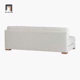  Ghế sofa băng giường giá rẻ GB4 Pizza dài 2m màu trắng kem 