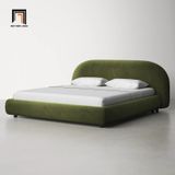  Giường ngủ vải nhung xanh lá GN63 Sadarius phòng ngủ đẹp 