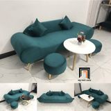  Bộ ghế sofa băng thuyền SFT dài 2m xanh lá vải nhung giá rẻ 