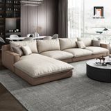  Set ghế sofa băng phòng khách cao cấp BT300 Olive 2m2 da giả 
