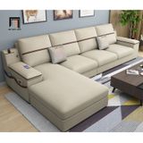  Bộ ghế sofa góc L vải nỉ GT217 Tobain 2m76 x 1m65 giá rẻ 