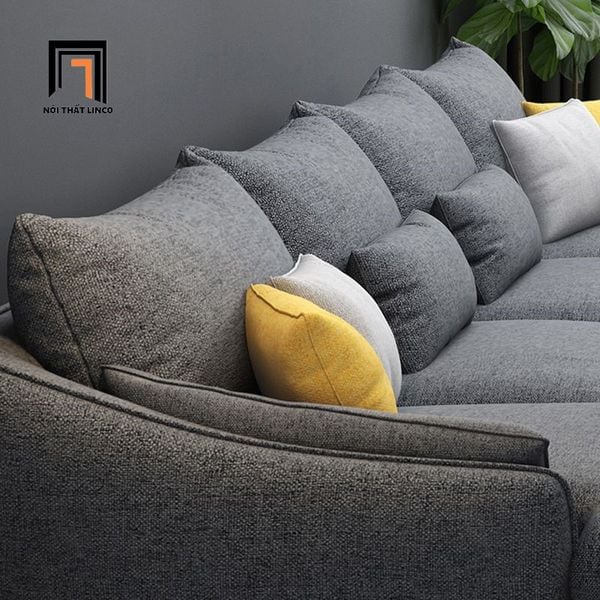 ghế sofa góc L 2m5 x 1m5 xám đậm