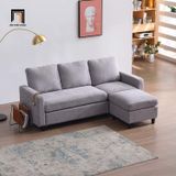  Set ghế sofa băng phòng khách vải nỉ BT314 Cambell 2m2 kèm đôn 