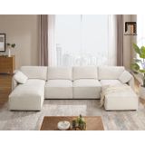  Set ghế sofa U phòng khách thư giãn UT28 Dermott 3m2 giá rẻ 