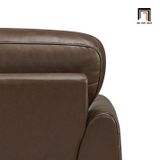  Ghế sofa đơn 1 chỗ ngồi DT48 Ahmara da công nghiệp màu nâu cafe 