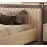  Giường ngủ kiểu dáng sang trọng GN56 Isley bọc vải nỉ nhung 