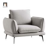  Ghế sofa đơn 1 chỗ ngồi DT81 Obriel màu xám trắng giá rẻ 
