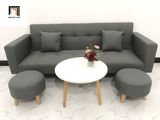  Ghế sofa băng bật giường BTV xám đen dài 2m hiện đại 