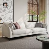  Bộ ghế sofa phòng khách đẹp KT89 Riverton xám trắng vải nỉ 