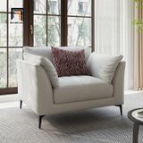  Bộ ghế sofa phòng khách đẹp KT89 Riverton xám trắng vải nỉ 