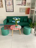  Bộ ghế sofa giường thông minh BTV 2m hiện đại màu xanh ngọc 