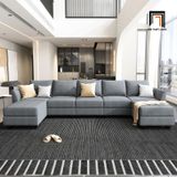  Ghế sofa chữ U căn hộ chung cư UT29 Balin 3m3 vải nỉ giá rẻ 
