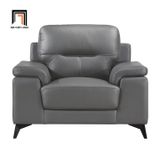  Bộ ghế sofa gia đình cao cấp KT46 Mahler da giả màu xám 