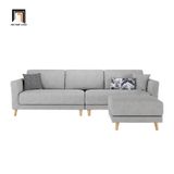  Sofa góc gia đình màu xám ghi GT208 Aldeen 2m9 x 1m6 giá rẻ 