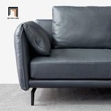  Ghế sofa văng dài 3m sang trọng BT241 Santafe da giả xám đậm 
