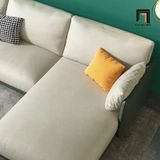  Ghế sofa góc L da công nghiệp GT169 Cornuda 3m x 1m6 sang trọng 