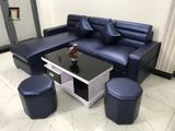  Bộ ghế sofa góc gia đình da Pu GT232 Massaro 2m4 x 1m6 giá rẻ 