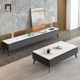  Bàn sofa chữ nhật phòng khách hiện đại BSF36 Camel đá trắng 
