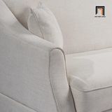  Sofa giường bật nằm GB102 Milena 2m2 xám trắng vải nỉ châu Âu 