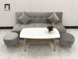  Ghế sofa giường thông minh xám vải nhung giá rẻ màu xanh ngọc 