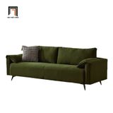  Combo 2 ghế sofa da Pu bóng màu đen KT152 Napita sang trọng 