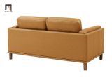  Ghế sofa đơn gia đình sang trọng DT59 Kassy da giả vàng nâu 