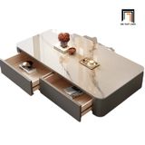  Bàn sofa chữ nhật mặt đá BSF85 Asbury 1m1 hộc kéo xinh xắn 