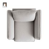  Ghế sofa đơn 1 chỗ ngồi DT81 Obriel màu xám trắng giá rẻ 
