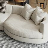  Bộ ghế sofa góc L vải nỉ GT182 Zingo 3m2 x 1m2 màu trắng kem 