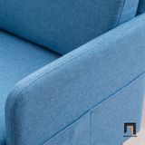  Ghế sofa đơn phòng khách giá rẻ DT105 Ghisham vải xanh dương 
