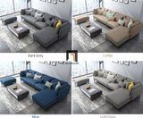  Bộ ghế sofa góc L GT21 Grace 3m1 x 1m6 chạy viền trắng đẹp sang trọng 