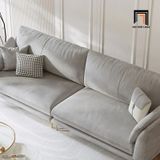  Bộ ghế sofa phòng khách đẹp KT89 Riverton xám trắng vải nỉ 