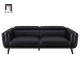  Bộ ghế sofa văn phòng gật gù KT53 Shania da công nghiệp đen 