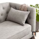  Ghế sofa băng tân cổ điển BT288 Wright dài 2m1 màu xám trắng 