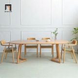  Set bàn ăn hình oval sang trọng 25-KH6-G32-B92Oval 6 ghế 