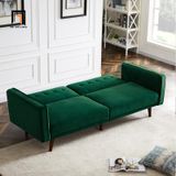  Ghế sofa giường nằm giá rẻ GB49 Oahu 1m9 vải nhung xám 