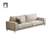  Set ghế sofa phòng khách gia đình KT78 Dakota xám trắng vải nỉ 