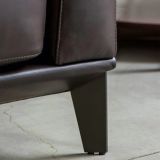  Set ghế sofa cho văn phòng làm việc KT63 Monda da giả nâu đậm 