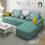  Bộ ghế sofa góc chữ L 2m8 x 1m6 GT122 Narod vải nỉ giá rẻ 
