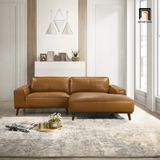 Bộ ghế sofa góc da giả GT104 Ashcof 2m2 x 1m5 sang trọng 